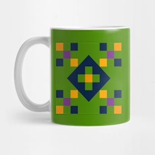 Irish Chain Cross in Civil War Green Mug